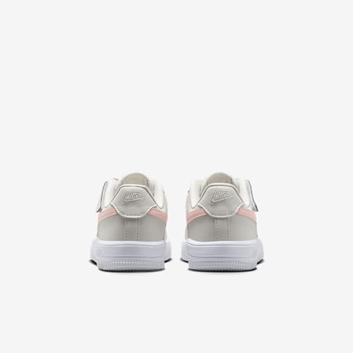 Nike Force 1 Low EasyOn Little Kids' Shoes (FN0237-006, Phantom/Summit White/Echo Pink) 6