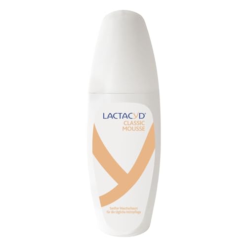Lactacyd® Classic Mousse – Espuma de lavado suave – con pH ajustado y ácido L-láctico natural – Clínicamente probado y confirmado – 150 ml
