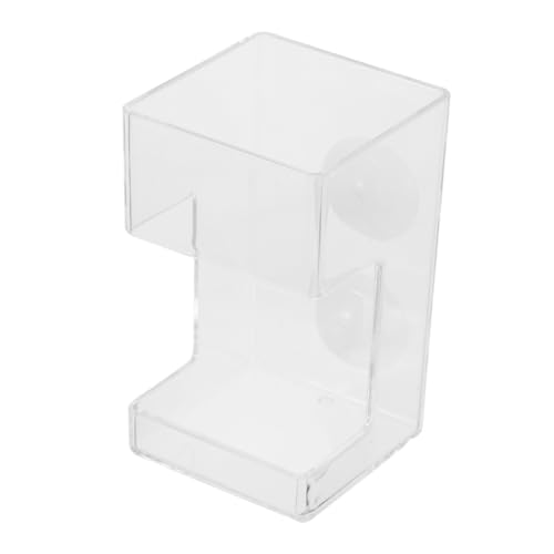 BESPORTBLE Shrimp Feeder Fish Tank with Cup Food Dispenser Fish Feeder Dish Transparent Aquarium Equipment