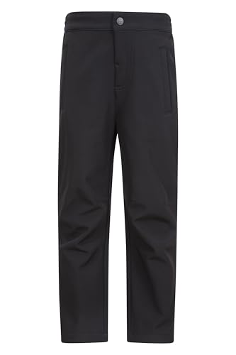 Mountain Warehouse Hudson Kids Fleece Trousers, Black, Size 11-12