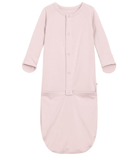 Image of BambooBud Viscose from Bamboo Baby Gown Newborn Preemie Sleeper Gowns Long Sleeve Nightgowns Unisex Infant Sleepwear