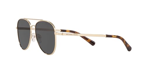 Michael Kors MK1045 San Diego Sunglasses, Light Gold/Dark Grey Solid, 56 mm3
