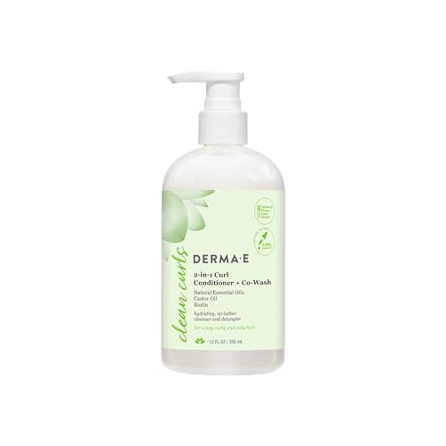 Co-Wash Ramos Clean Curls Derma E évite les frisottis et nourrit