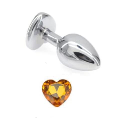 Analer Buttplug Kristall Anal Plug Herzform Butt Plug Edelstahl Anus  Sexspielzeug Orgasmus Arsch Homosexuell Spielzeug fr Erwachsene(Gelb) :  Amazon.de: Drogerie & Krperpflege