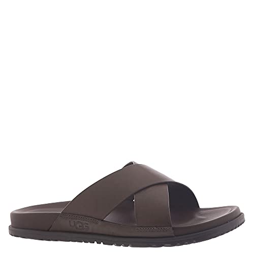 UGG Herren M Wainscott Slide Schiebe-Sandalen, Grizzly Leather, 45 EU