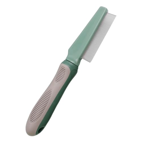 GOOHOCHY Pet Grooming Comb with Ergonomic Handle Fine and Coarse for Cats and Dogs for Removing Mats and Tangles Convenient Daily Use