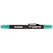 ProFolio by Itoya, Double Header Calligraphy Marker, 1.5mm and 3mm Chisel Tips - Green