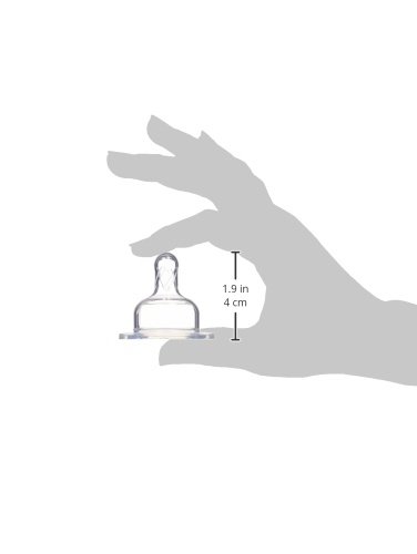 Dr. Brown's Original Wide-Neck Nipple, Level 1 (0m+), 6-Pack