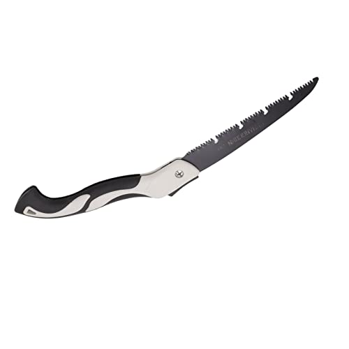 Acouto Sierra Plegable Hoja de 10 Pulgadas Acero Al Manganeso Dientes de Triple Corte Sierra de Poda Manual Pequeña para árboles Recorte de Ramas Corte y Hoja Resistente Hecha de Manganeso PREMIUM