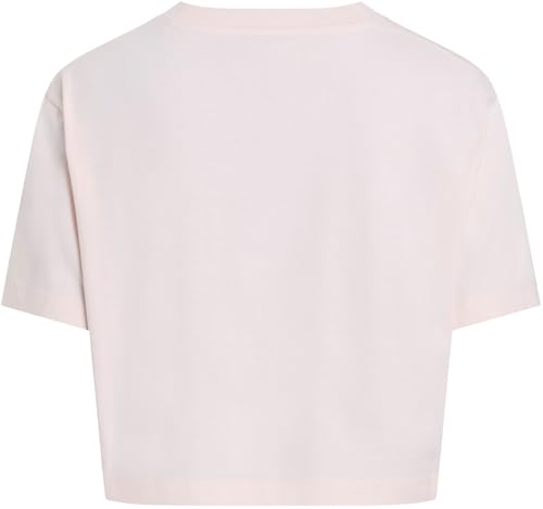 Calvin Klein Damen T-Shirt Kurzarm Varsity Boxy Tee Cropped, Rosa (Silver Peony), XL – Ansicht 6