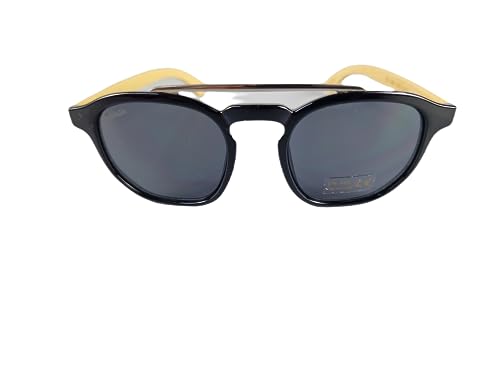 Lunettes de soleil hexagonales en bambou secret d'un style unique