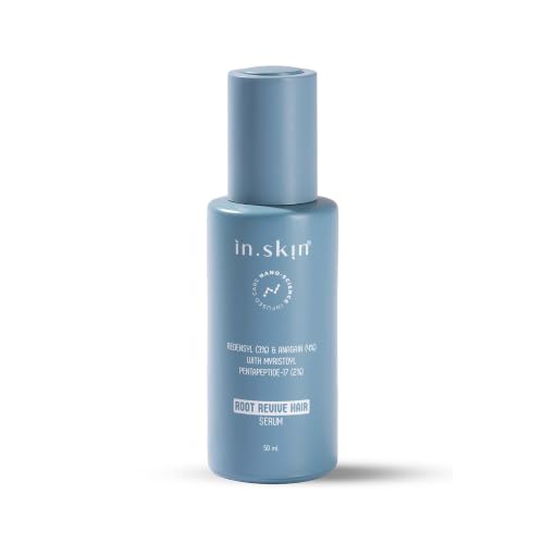 Image of in.skin Root Revive Hair Growth Serum for Hair Fall Control & New Hair Growth | With 4% AnaGain, 3% Redensyl, 3% Procapil & 2% Myristoyl pentapeptide-17 | For All Hair Types | 50 ml
