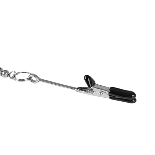 Joeysut Nipple Clamps Clip Adjustable Metal Nipple Clamps With Small Balls Non-Piercing On Nipple Rings Metal Nipple Toy For Famale thumb #5