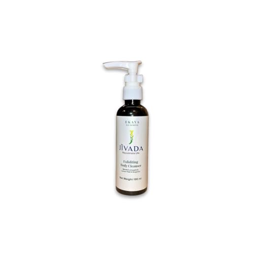 Image of Jivada Exfoliating Body Cleanser with Grapefruit & Mandarin | Vitamin C, AHA & BHA Exfoliation| Brighter & Glowing Skin |All Skin Type | Women & Men | Sulphate & Paraben Free | 100 ml
