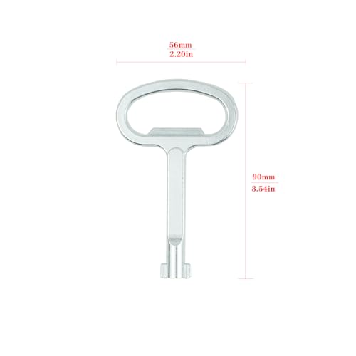 Schaltschrankschlüssel 6mm, benutzt für Wasser- und Stromzählerschränke, Kaminkarngas- und Gaszählerschrankschlüssel und Verteilerschranktürschlösser