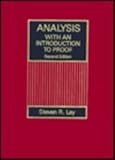 Analysis: With an Introduction to Proof
