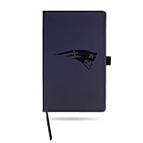 Rico Industries NFL New England Patriots Laser-Engraved Color Notepad, 5.25 x 8.25-inches