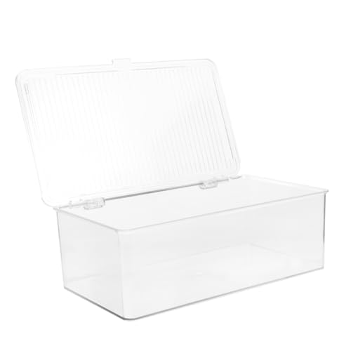 Cabilock CD Storage Box with Lid Capacity Dvd Organizer Portable CD Holder for Discs Sturdy and Scratches for Home and Travel Use
