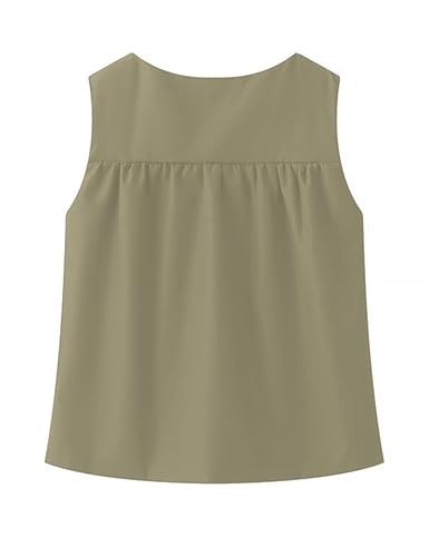 Lumister Cute Babydoll Tops for Womens Sleeveless Ruffle Strap T Shirts Peplum Tank Summer Tops3