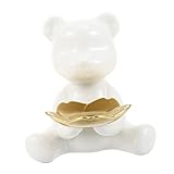 Dvd little bear - il est fabriqué en porcelaine blanche de haute qualité, résistant à l'usure, qui peut résister à une utilisation durable, décoration de rangement pour la maison
