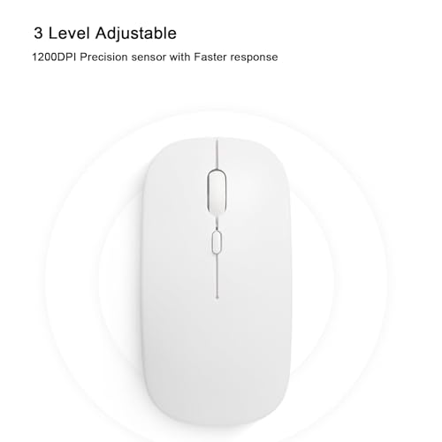 Image of Bluetooth Keyboard and Mouse Combo for iPad, 10 inch Wireless Keyboard & Mouse, Ultra-Slim Portable Rechargeable Keyboard for iPad Pro Air Mini iPhone Samsung Tablet, iPhone15 /14 /13 Pro