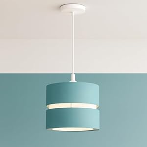Abat-Jour Plafond Et Table Deux Niveaux Sarcelle CGC Lighting