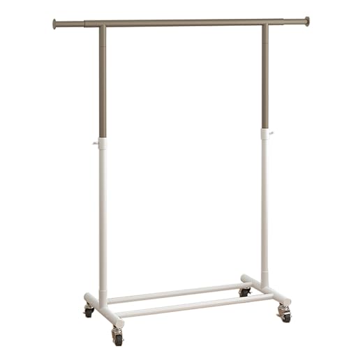 Portant à vêtements en métal réglable pour stopper le manque de place dans la chambre