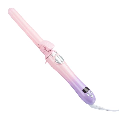 Curling Iron Rotating Curling Iron 1 Inch for Long Hair up to 450F Beach Waves Hair Curler Automatic Curling Wand with Dual Voltage for Travel