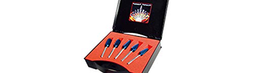 KARNASCH 114907 DIN Standardized Mill Kit with Blue-Tec Coating, 12 mm Diameter, 6 mm Handle, 5 Pieces