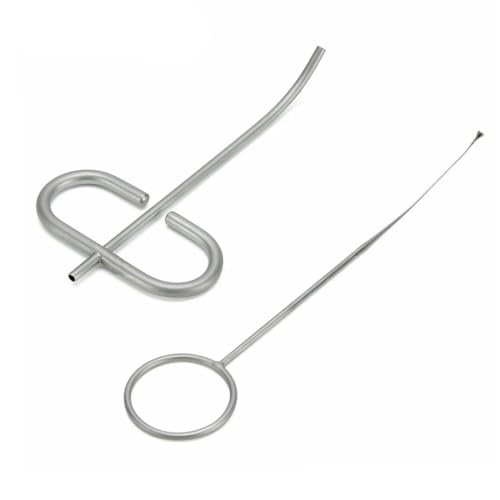 PROTECTOR - Dental MTA Plugger Applicator Bone Implant Collector Powder Meal Conveyors Diameter 0.8mm/1.0mm/1.2mm/1.8 mm,Teeth Filling Syringe Carrier Curved Head (MTA-P08, 0.8mm)