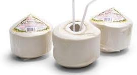 3 Fresh Pieces of Young Coconut