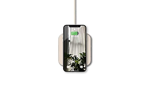 Classics Catch:1 Wireless Charging Pad by Courant, Qi-Certified, Premium Italian Leather, Compatible with iPhone 11/X/8, Galaxy S21/S20/Note, AirPods/Pro