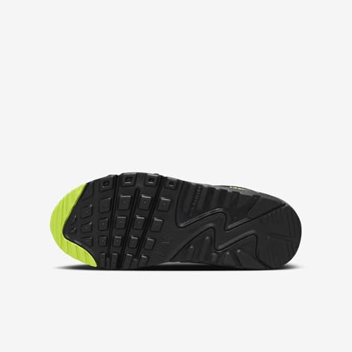 Nike Air Max 90 Next Nature Big Kids' Shoes (HJ9206-001, Black/Volt/Volt/Dark Grey) Size 62