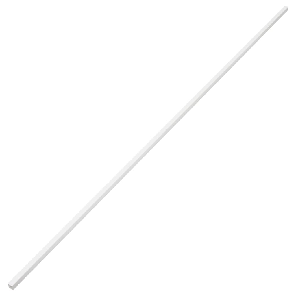 Tubos de instalación de PVC de 20 x 10 mm, color blanco, 10 m, juego de 10 canales de cable atornillables para gestión de cables en la oficina, salón, TV y ordenador