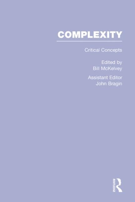 Complexity (Critical Concepts)      1st Edition
