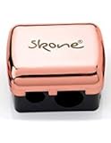 Skone Signature Rose Gold Makeup Pencil Sharpener | Eyeliner Sharpener | Small and Large Lip Pencil Sharpener