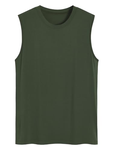 Latuza Men's Bamboo Viscose Sleep Tank Top Sleeveless Pajama Shirt