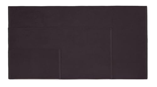 Set de 6 toallas negras de algodón para baño, bidet y manos 4