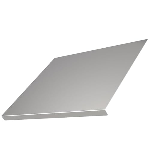 Woobroo Stainless Steel Chopping Board 304 Steel Kitchen Cutting Board 40x30cm Ideal for Meat Vegetables and Baking Silvery