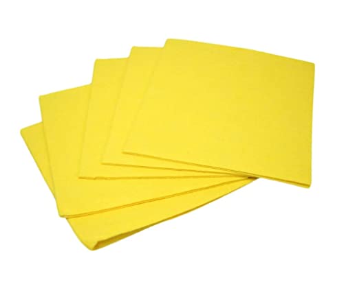 Bahob® 6 Pack Cleaning Cloths for Kitchen, Yellow Cleaning Cloths Super Absorbent Kitchen Dish Towels Dish Rags Washing Wipes (6)