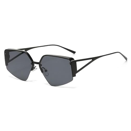 Lunettes de soleil à demi-monture polygonale : protégez vos yeux avec style