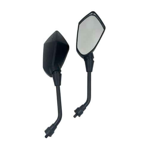 Lot de 2 rétroviseurs universels pour moto, avec filetage à droite et à gauche, compatibles avec scooter, VTT, cyclomoteur, vélo électrique