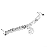 Hoppipola Leva del cambio universale per moto fuoristrada per ATV, pomello del cambio leggero in metallo per un cambio preciso (argento)