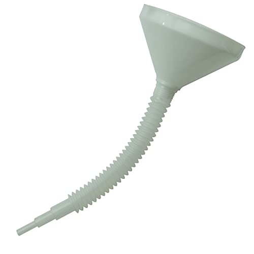 Serenissima Imbuto per Carburante Benzina Moplen Da cm 20 di diametro Con Filtro e Tubo Flessibile da 44 cm, Strumento per Travasare Rabboccare Adblue Liquidi Benzina Diesel Oli