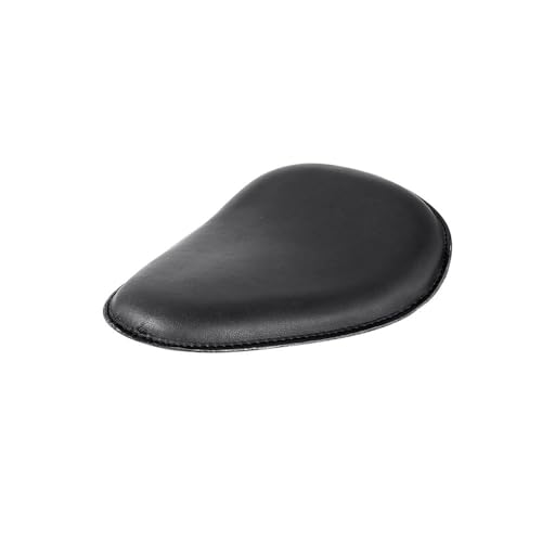 Asiento de moto monoplaza negro y marrón para transformar tu chopper o custom fácilmente