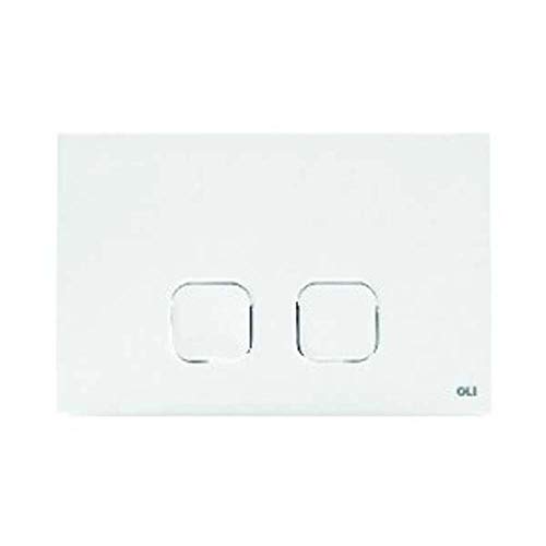 PLACCA PLAIN DUAL DOPPIO SCARICO Bianca 070826 per...