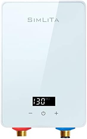 Electric Tankless Water Heater, 6.5kw 240V On-Demand Hot Water Heater for Shower, Instant Water Heater Digital Display,Point-of-Use Endless 1.6 GPM for Kitchen Washing Hand Washing Shower Bathroom