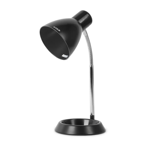 Avide Lampe de bureau basique avec base O Noir