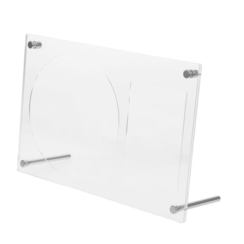 GLEAVI CD Display Stand Rack Clear Acrylic Tabletop Holder for CD Photo Card Sleek Compact Design for Home Office Decor for Organizing and Photos