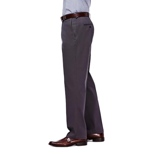 Image of Haggar Men's Classic Fit Premium No Iron Khaki Pant